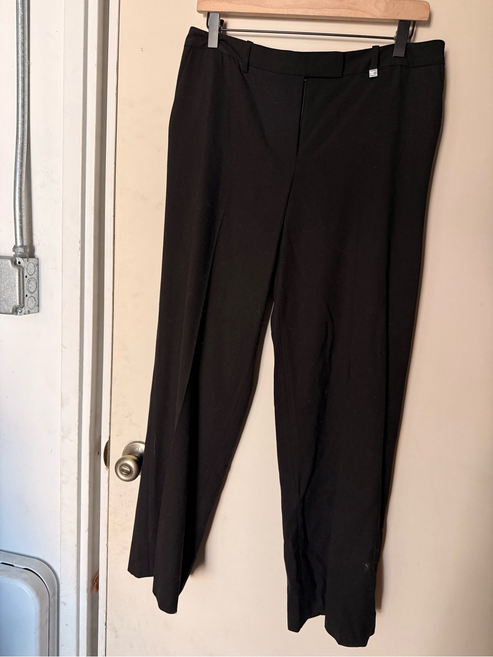 Calvin Klein Black Women's Dress Pants - Sleek Wide Leg - 8
